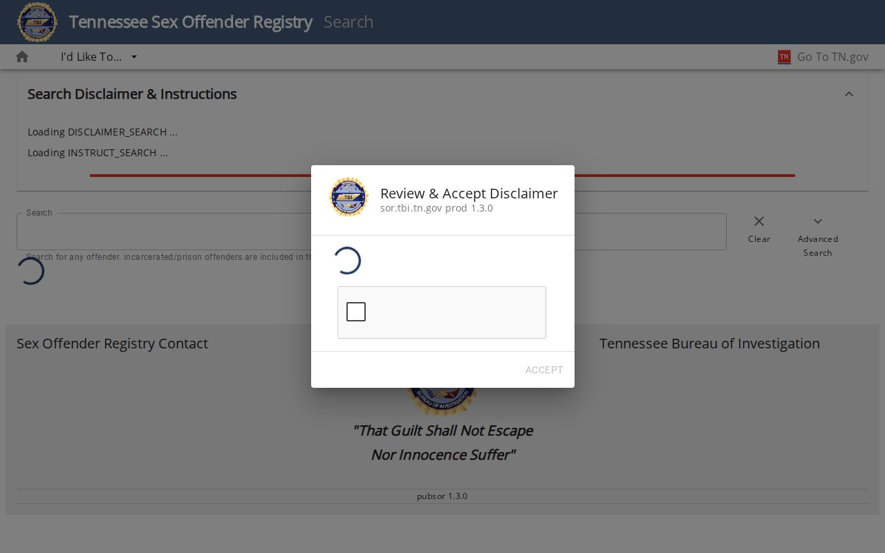 Williamson County people search using the Tennessee offender registry